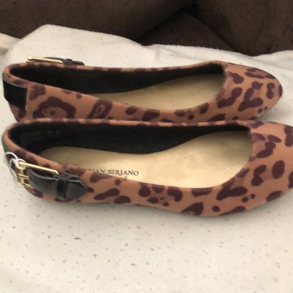 Leopard slip on shoes for little girls